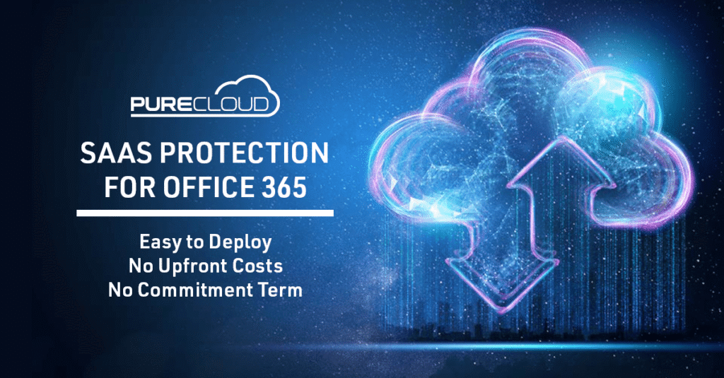 Abstract image with saying " SAAS protection for opffice 365"