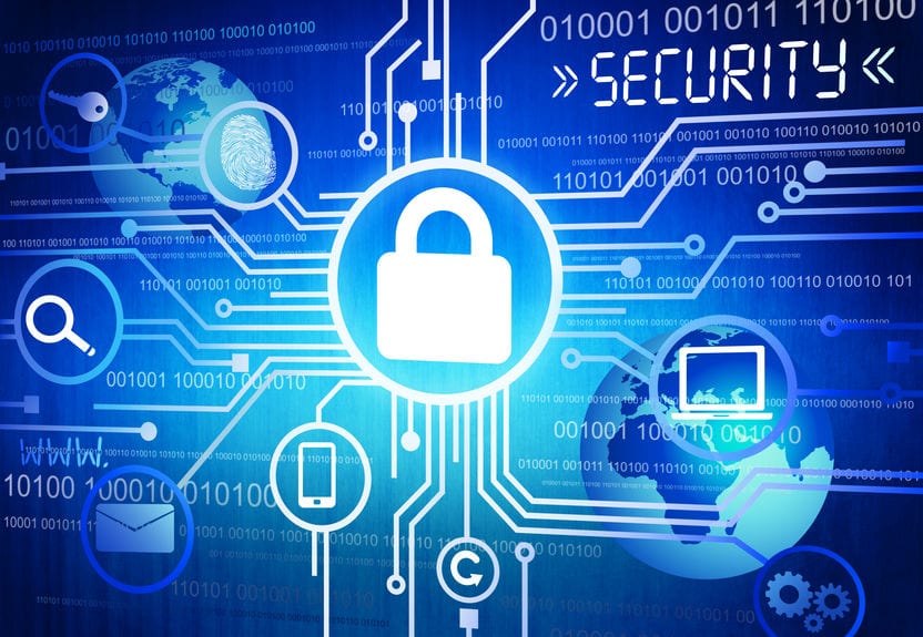 Abstract icons representing network